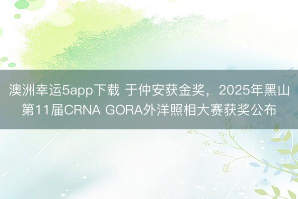澳洲幸運5app下載 于仲安獲金獎，2025年黑山第11屆CRNA GORA外洋照相大賽獲獎公布